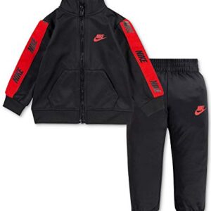 Nike Baby Boy's Sportswear Track Suit Tricot Two-Piece Set (Infant) Black 24 Months (Infant)