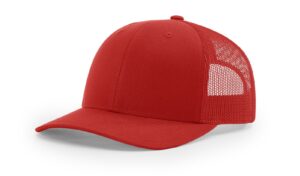 richardson 112 trucker osfa baseball hat ball cap red