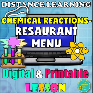 project chemical reaction restaurant menu