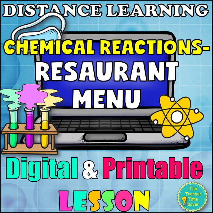 Project Chemical Reaction Restaurant Menu