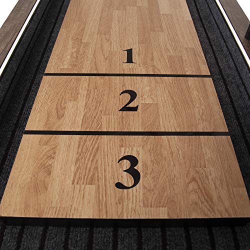 American Legend Kirkwood 9’ LED Light Up Shuffleboard Table with Bowling