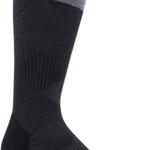 Sockwell Men's Diamond Dandy Moderate Graduated Compression Sock, Black - M/L