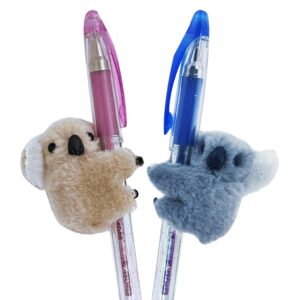 giggle time koala pencil buddy (36) pieces - koala stuffed animal pencil toppers, pencil clip on, koala bear prizes for students, kids’ party favor, piñata stuffer - 2 inches