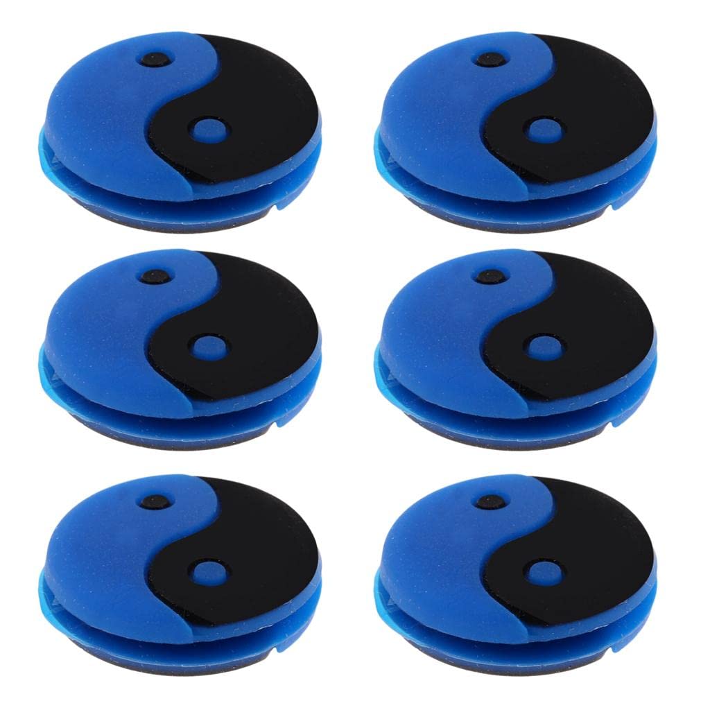 LoveinDIY 6Pcs Tennis Racquet Vibration Dampener Shock Absorber