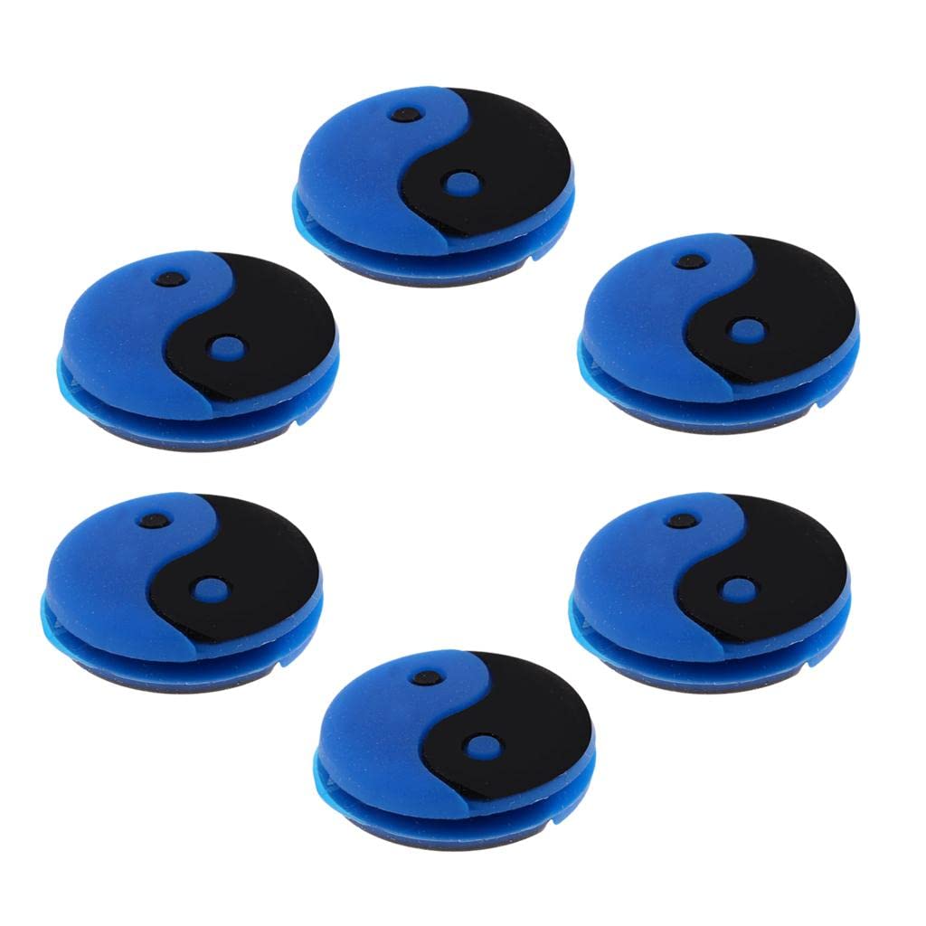 LoveinDIY 6Pcs Tennis Racquet Vibration Dampener Shock Absorber