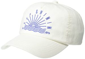 billabong girls' surf club cap, salt crystal, 1sz
