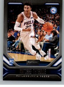 2019-20 panini chronicles playbook #186 matisse thybulle philadelphia 76ers rc rookie nba basketball trading card