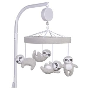 sammy & lou sloths baby crib mobile with music, crib mobile arm fits standard crib rail