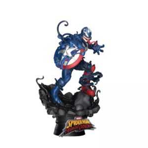 Beast Kingdom Maximum Venom: Captain America DS-065 D-Stage Statue, Multicolor