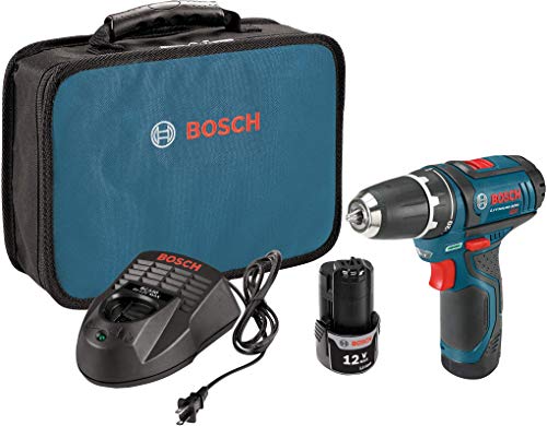 BOSCH PS31-2A 12V Max 3/8 In. Drill/Driver Kit with (2) 2 Ah Batteries and BOSCH DDMS40 40-Piece Assorted Impact Tough Drill Drive Custom Case System Set