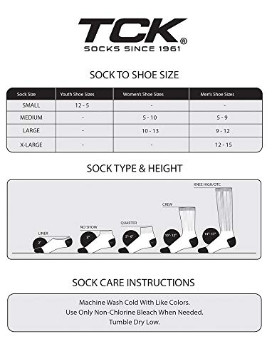 TCK Performance Baseball/Softball Socks (Black/White/Vegas Gold, Medium)
