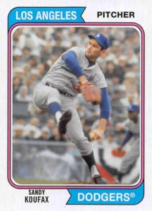 2020 topps archives #122 sandy koufax los angeles dodgers baseball card