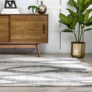 Well Woven Lisbon Toro Modern Ogee Geometric Ivory 7'10" x 9'10" Area Rug