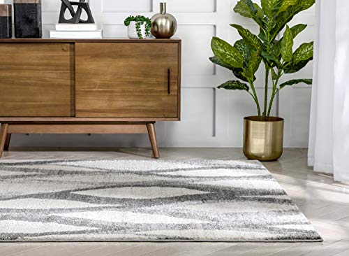 Well Woven Lisbon Toro Modern Ogee Geometric Ivory 7'10" x 9'10" Area Rug