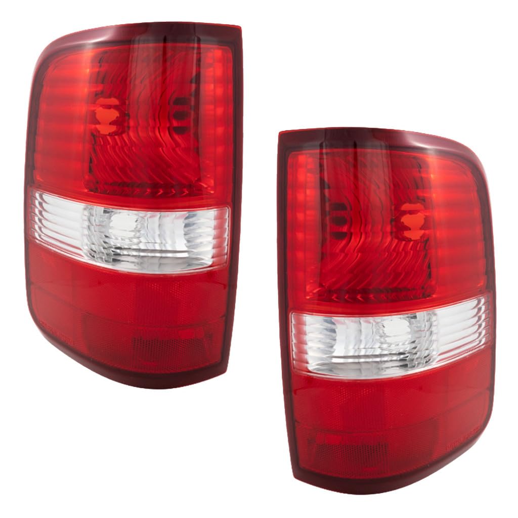 For Ford F-150 Tail Light Unit 2004 05 06 07 2008 Pair Driver and Passenger Side For FO2800182, FO2801182 | 5L3Z 13405 CA, 5L3Z 13404 CA