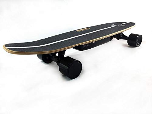 KYNG Electric Skateboard with Wireless LED Remote, 29" for Youth and Adults 15 MPH, 350W Motor, 10 Mile Range, Adjustable Speed and Braking, 7 Layer Maple Deck, 175lb Weight Load, Kids and Adult