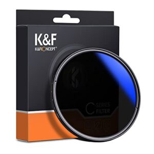 k&f concept 82mm nd2-nd400(1-9 stop) filter, variable nd filter, ultra-slim/multi coatings, for camera lens