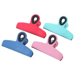 mr. pen- chip bag clips, magnetic clips, 4 pack, 5 inches wide, heavy duty, bag clips, bag clips for food, magnet clips, chip clips, bag clips, food clips, magnetic bag clips, clips for fridge