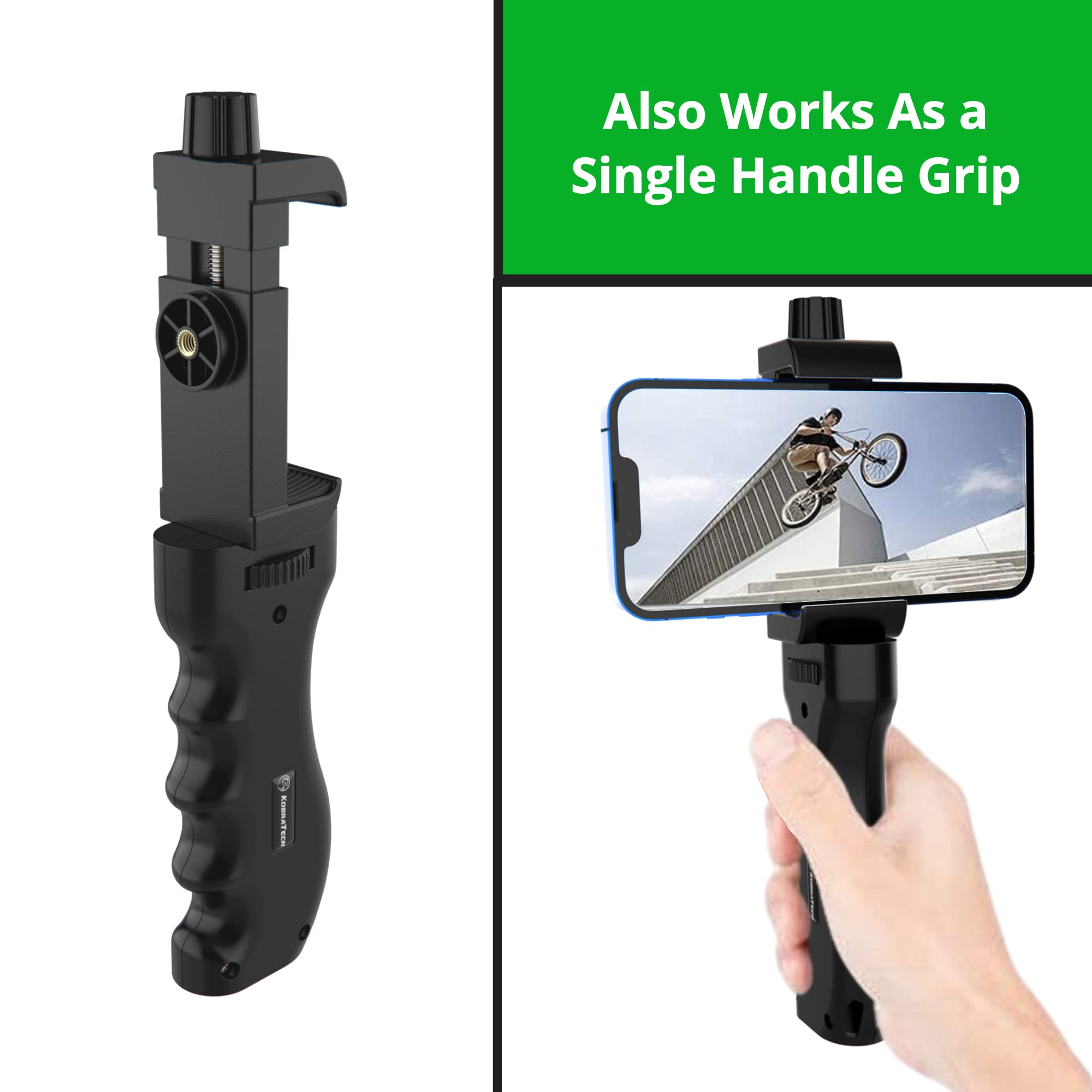 KobraTech Smartphone Video Rig | UltraGrip Pro iPhone Rig Cage | Phone Stabilizer for Video Recording | Mount for Camera and iPhone Filming Accessories