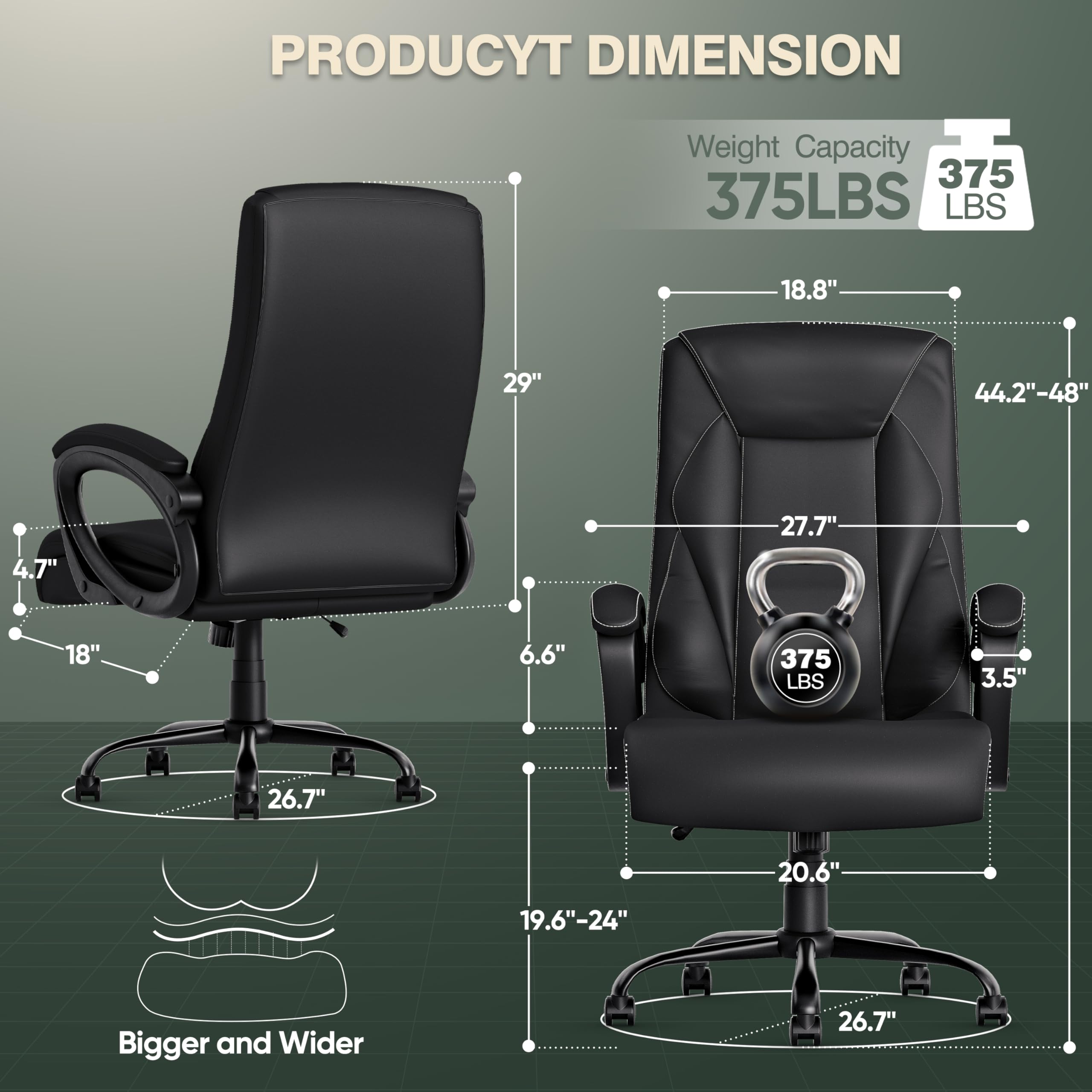 ELABEST Office Chair Ergonomic Desk Chair,Home Office Chair with Mesh Back,Adjustable Lumbar Support,Executive Task Chair with 3-D Armrests,Tilt Function (White)