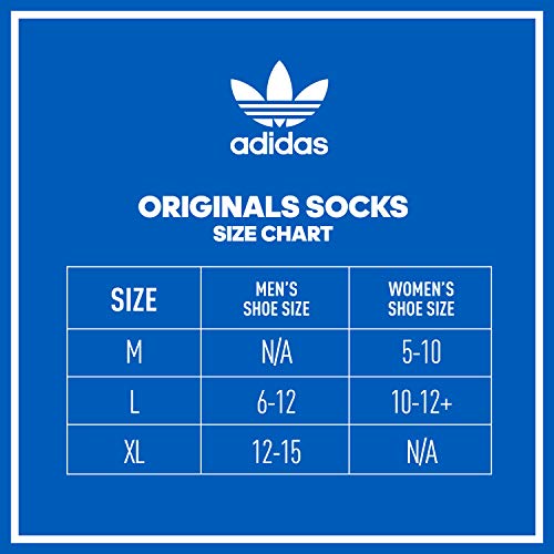 adidas Originals Mixed Graphics Cushioned Crew Socks (3-Pair) -Discontinued, Ambient Sky Blue/Pulse Yellow/White, Large