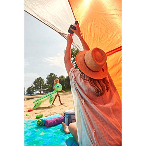 Coleman Lightweight and Portable Beach Shade Canopy Tent, Fast Setup in 5 Minutes, UPF 50+ Sun Protection, with Sand Bags & Stakes