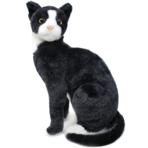 viahart tate the tuxedo cat - 14 inch stuffed animal plush black and white kitten - by tiger tale toys