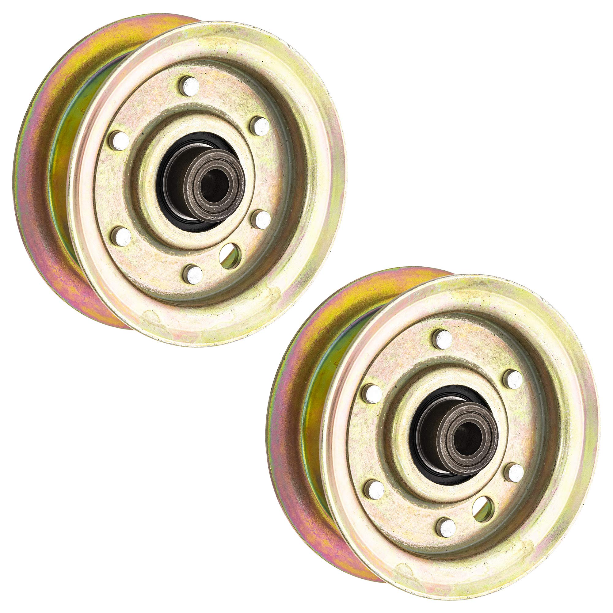 8TEN Flat Idler Pulley for Husqvarna LTH1742 YTH130 YTH1542 YTH1842 YTH1848 YTH2042 532165888 532173437 2 Pack