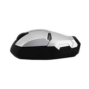 ECOiNVA Wireless Iron Man Mouse 2.4G Optical Computer Mouse for Desktop Laptop PC Mac (Silver)