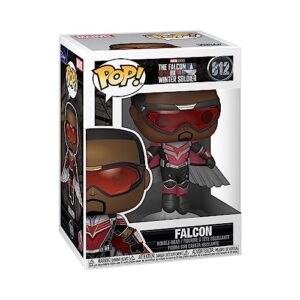 funko pop marvel: the falcon and the winter soldier - falcon (flying) vinyl collectible figure multicolor,3.75 inches, (51628)