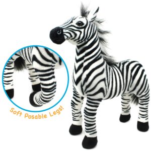 VIAHART Zebenjo The Zebra - 16 Inch Stuffed Animal Plush - by Tiger Tale Toys