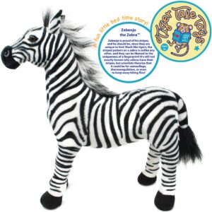 VIAHART Zebenjo The Zebra - 16 Inch Stuffed Animal Plush - by Tiger Tale Toys