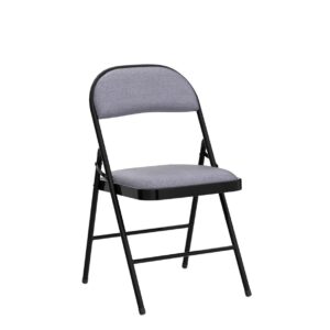 ReunionG Charles Folding Chair, 4 PCS, Black