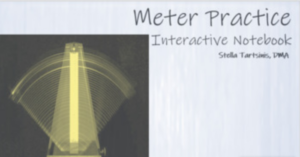 meter practice - interactive notebook - remote/distance learning