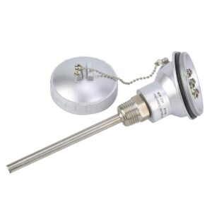 1/2" NPT Thread Thermocouple Terminal Head RTD PT100 Stainless steel Temperature Sensor Probe (100mm)