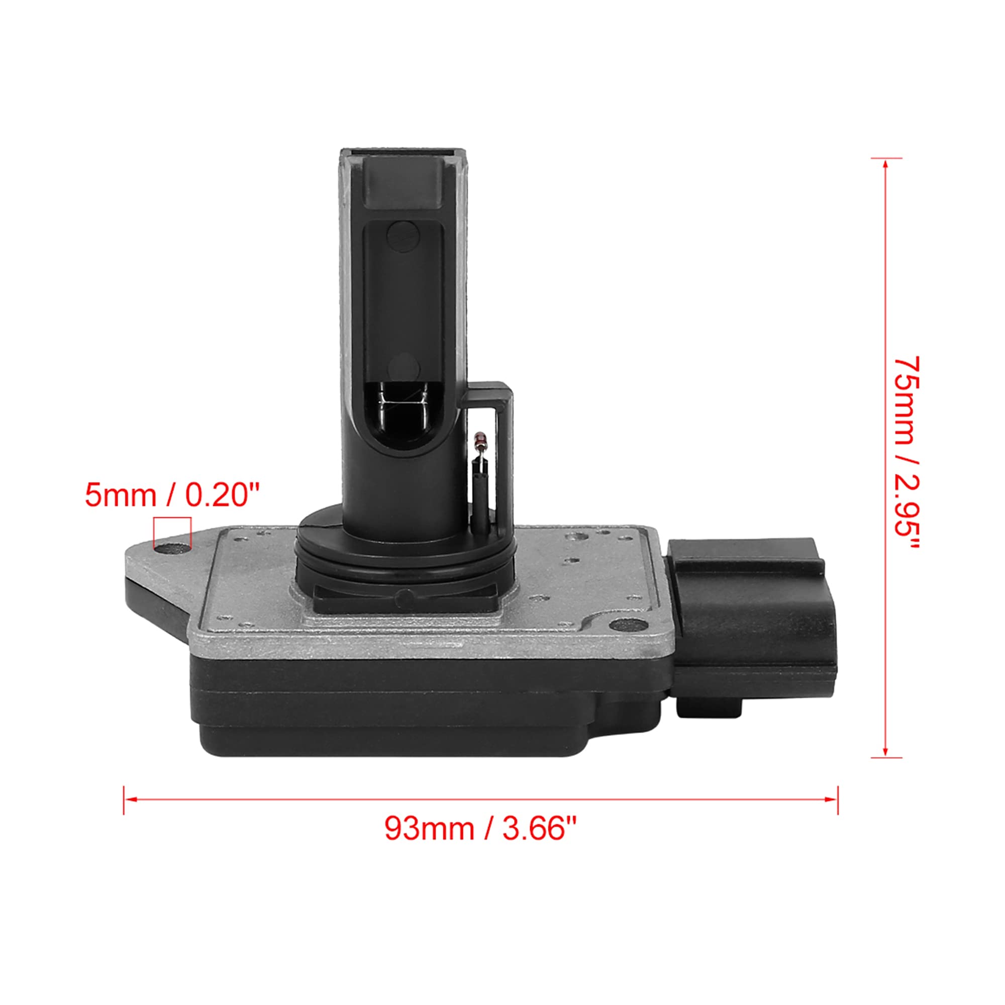 X AUTOHAUX Car Mass Air Flow Sensor Meter MAF Sensor Replacement for Ford F-250 F-350 3L3U-12B579-AA