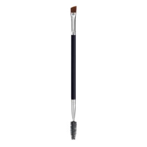 duo eye brow brush, angled eyebrow brush and spoolie brush, eyelash comb eyebrow brush tool (1 pcs)