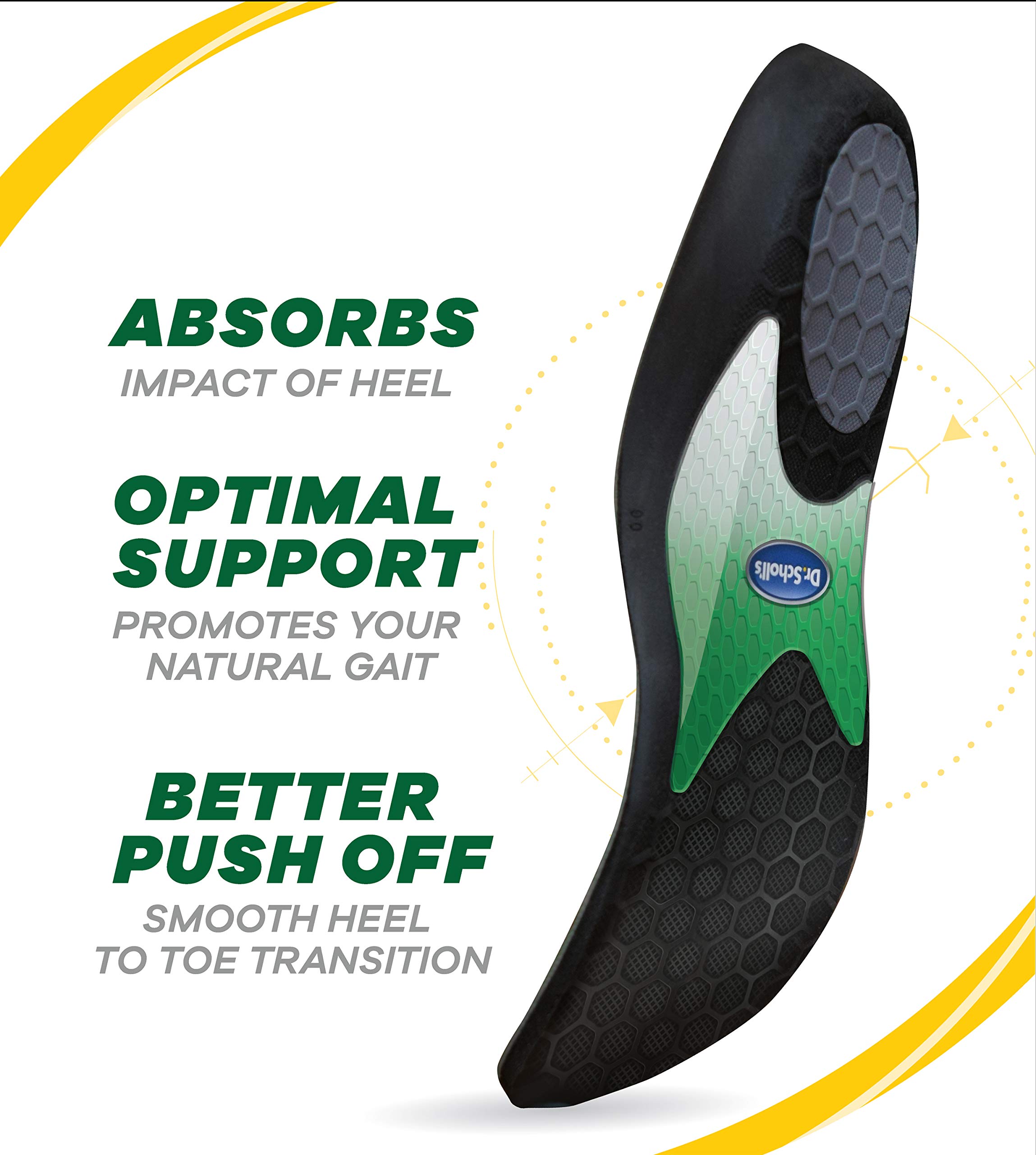 Dr. Scholl's Performance Sized to Fit Running Insoles for Men & Women // Help Prevent Plantar Fasciitis, Shin Splints and Runner’s Knee