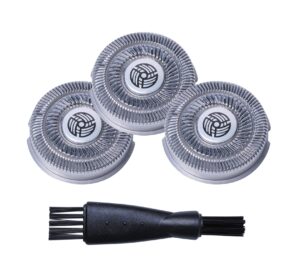 sw-s7105 replacement shaver head blades compatible with sw-s7105 waterproof electric razor wet & dry rotary shavers with clean brush
