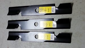 dmsc2801 set of 3 commercial lawn mower blades to fit toro z master 52" 133-2134