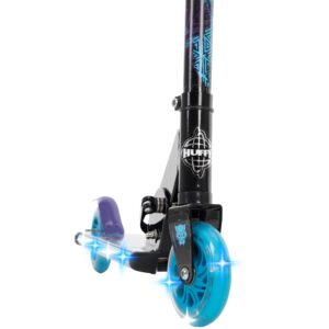 Huffy Disney Frozen Electro-Light Inline Scooter for Kids, Blue