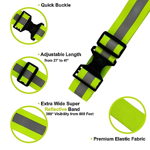 HiVisible 2 Reflective Belt for Running Army PT Belt Reflective Running Gear