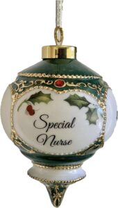 special nurse victorian ball hanging holiday ornament - perfect thank you gift for nurse/caretaker for christmas