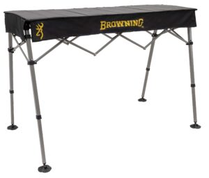 browning camping outfitter camping table, one size, black