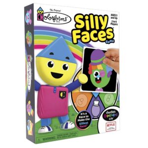 colorforms — silly faces game — family fun with classic activity — ages 3+