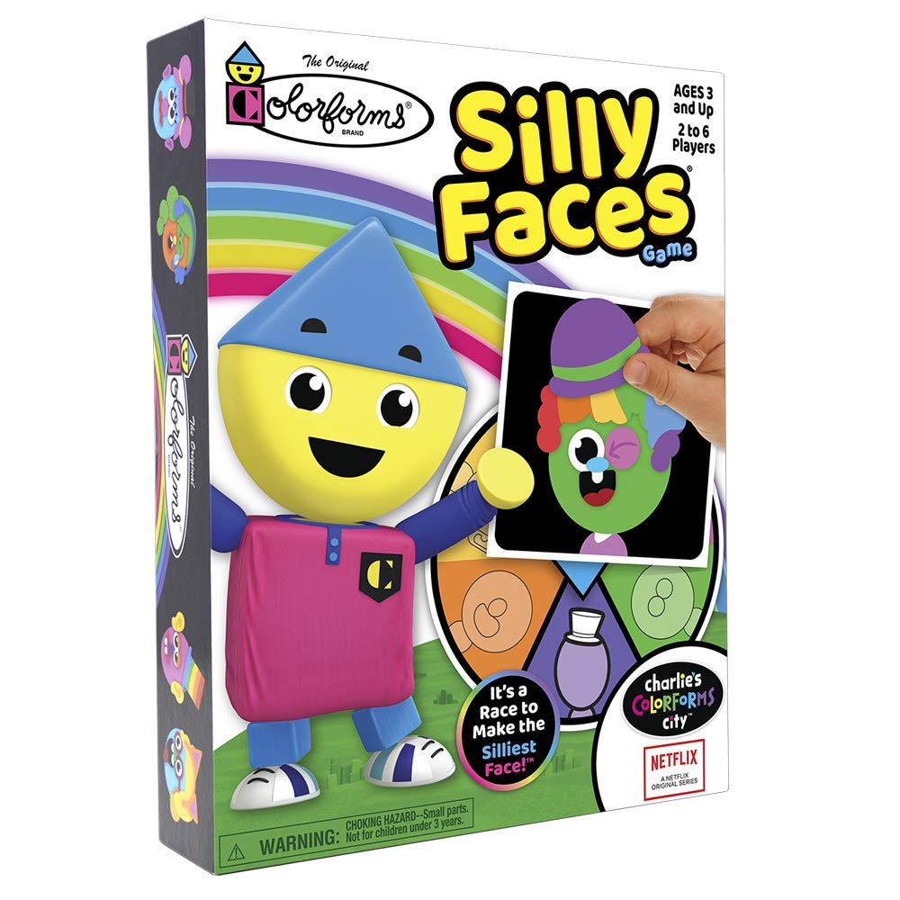 Colorforms — Silly Faces Game — Family Fun with Classic Activity — Ages 3+