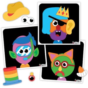 Colorforms — Silly Faces Game — Family Fun with Classic Activity — Ages 3+