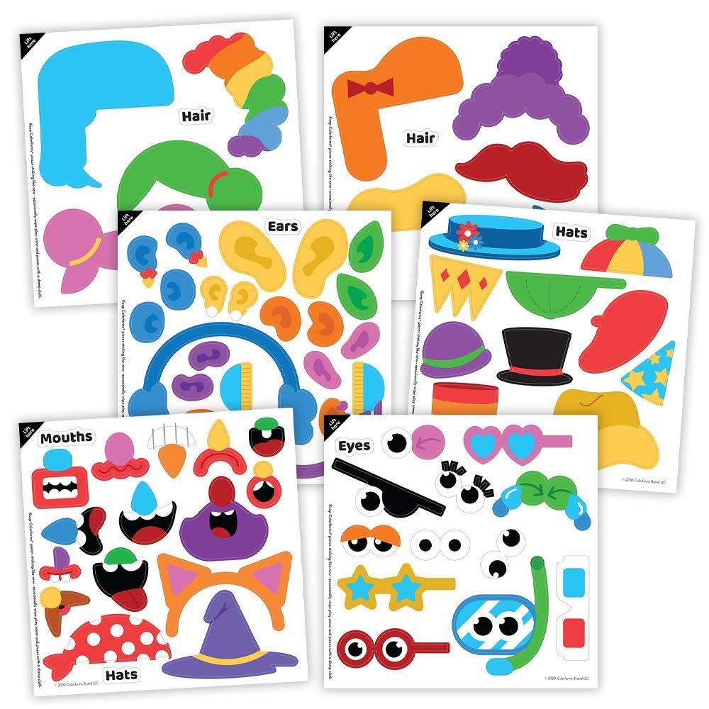 Colorforms — Silly Faces Game — Family Fun with Classic Activity — Ages 3+