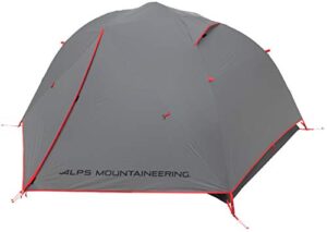 alps mountaineering helix 2-person tent - charcoal/red