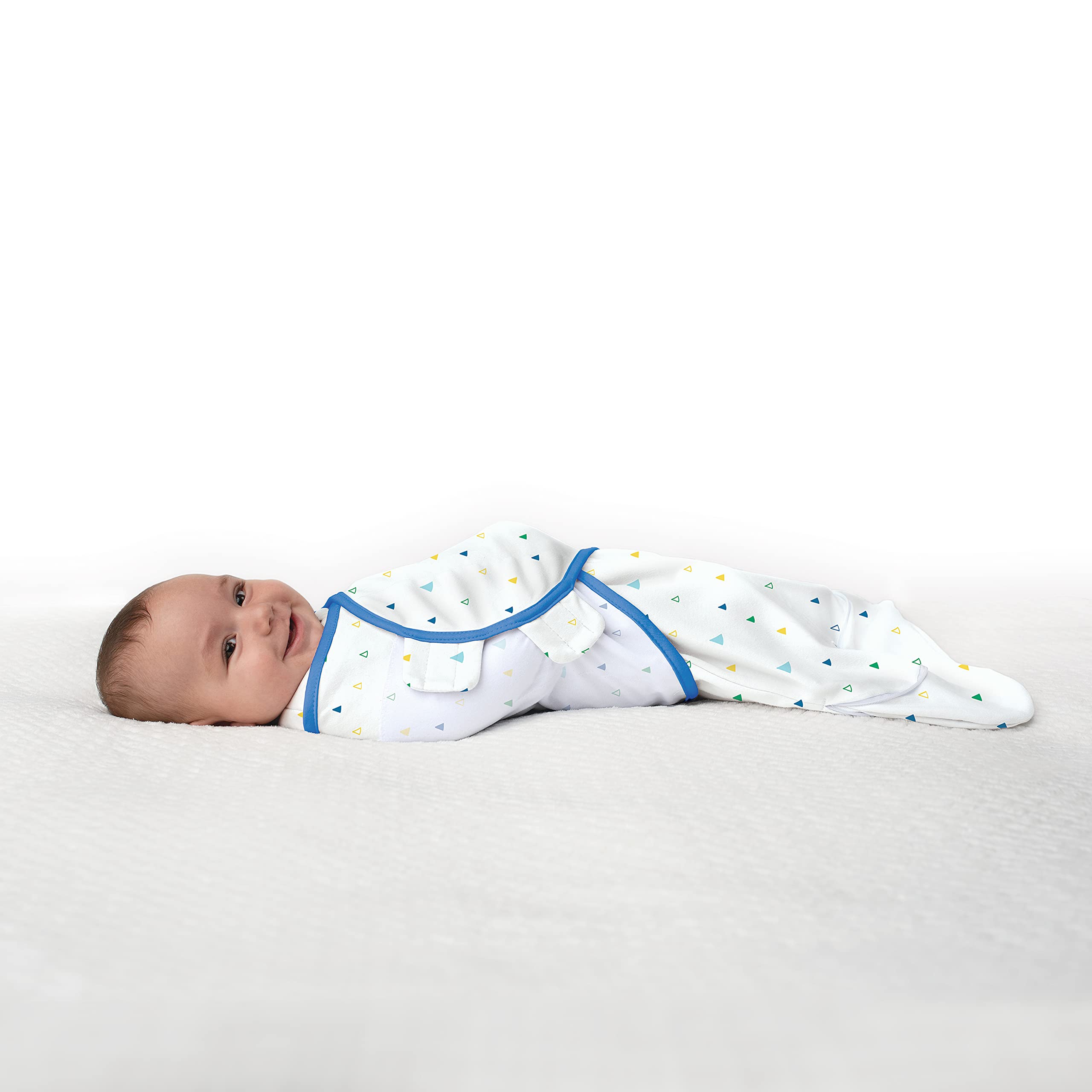 SwaddleMe Room to Grow Swaddle - 0-6 Months, 1-Pack (Triangle Sprinkles) Baby Swaddle Wrap Grows with Baby, Transitioning to Arms Out Sleep to Safely Roll and Self-Soothe